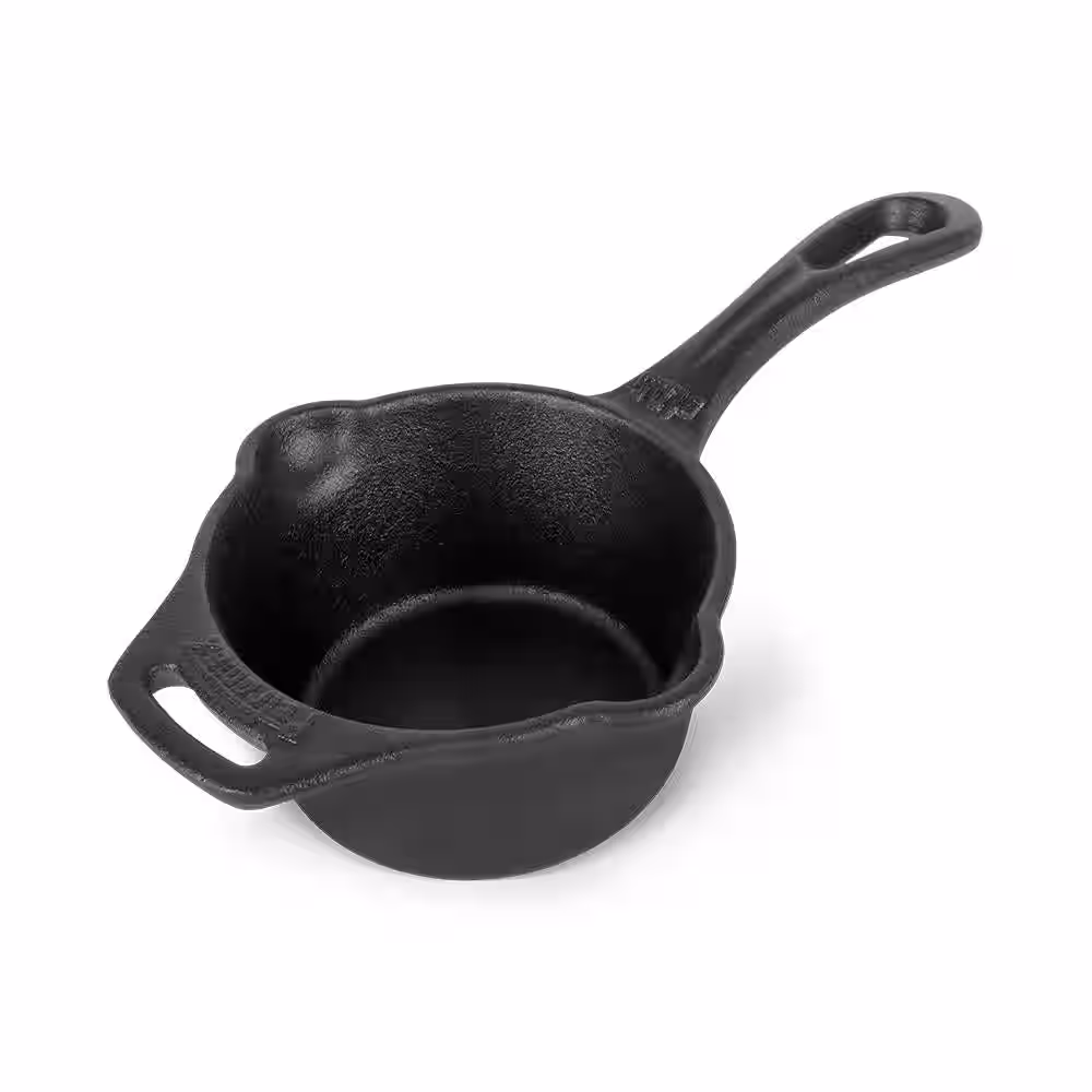 Gusseiserner Saucentopf Black