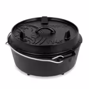 Feuertopf (Dutch Oven) Black - ft4.5 / 3.5L Topf & 1L Deckel / 2-5 Pers.