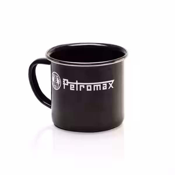 Emaille Becher Black