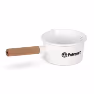 Emaille Stieltopf White