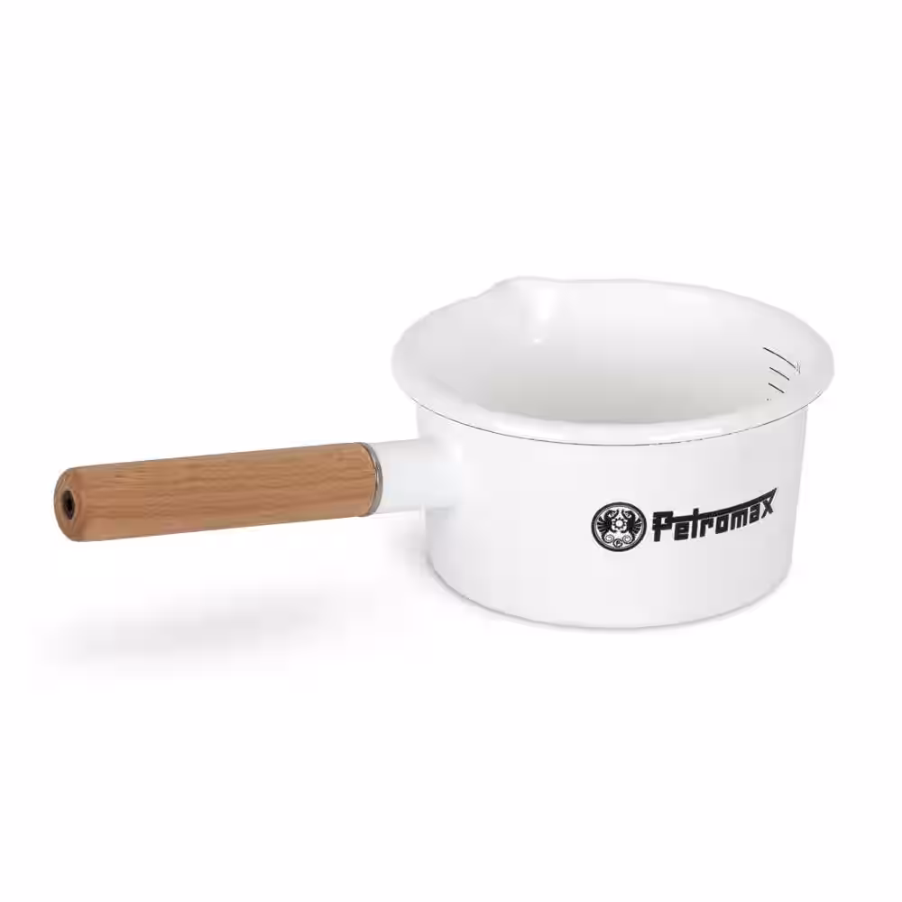 Emaille Stieltopf White