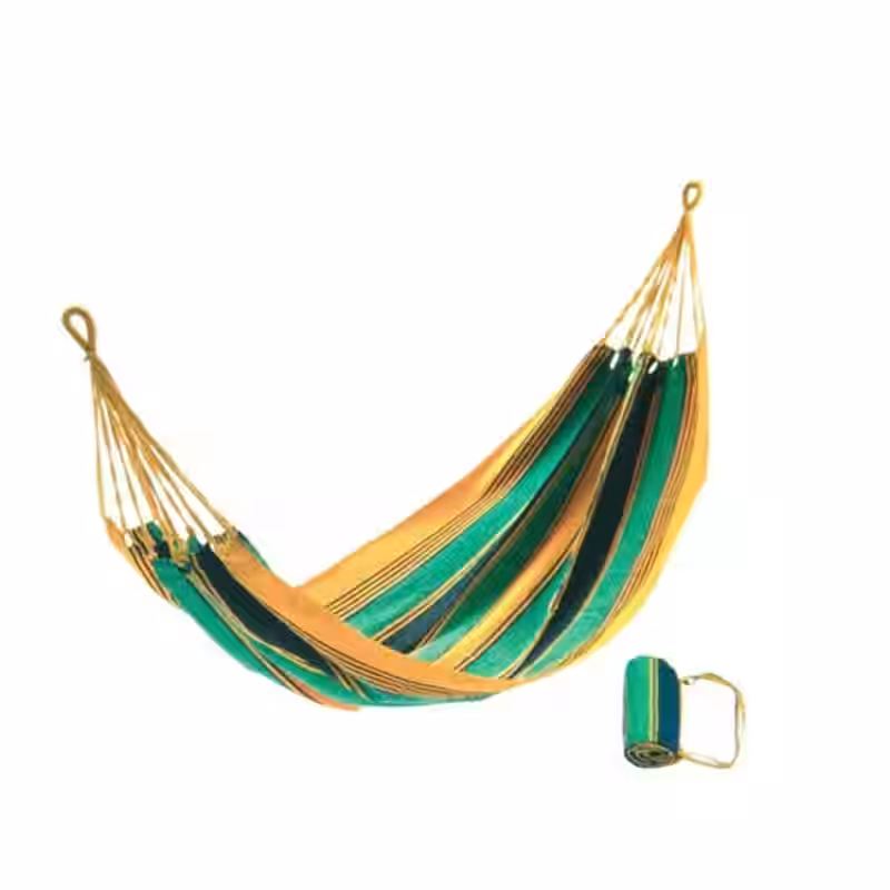 KingCamp Hängematte Canvas Grün/Gelb 1 KingCamp Hängematte Canvas Grün/Gelb
