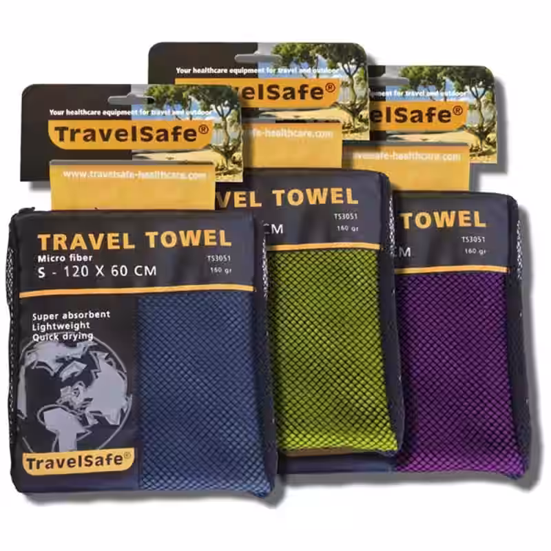 Travelsafe Microfiber Towel XS Blau 1 Travelsafe Microfiber Towel XS Blau