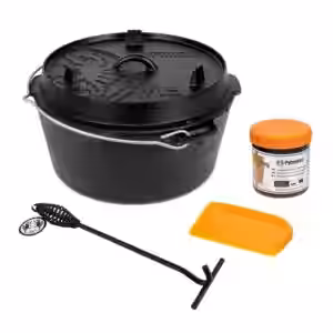 Feuertopf ft9-t Set Einsteiger - Dutch Oven Set 9 Liter schwarz
